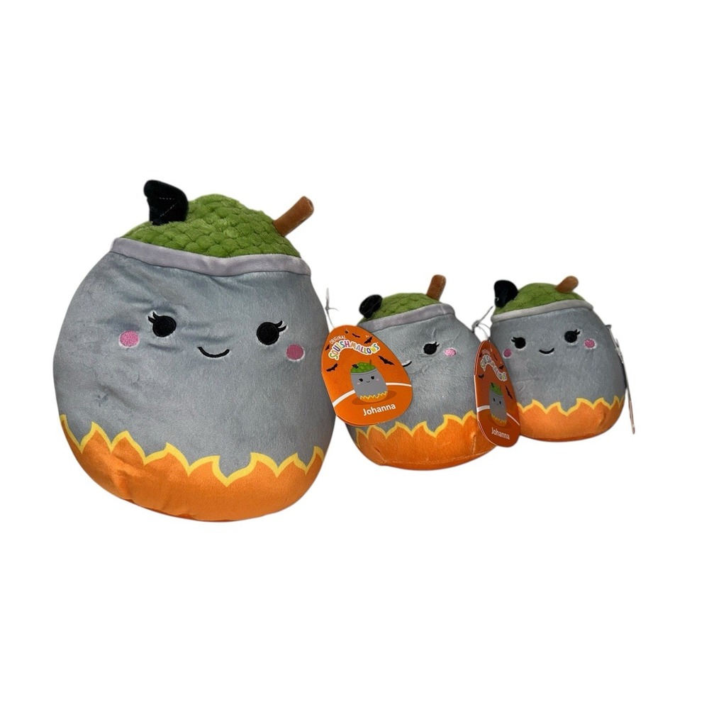 NWT Johanna witch‎ brew cauldron bundle squishmallows plush lot of 3 Halloween